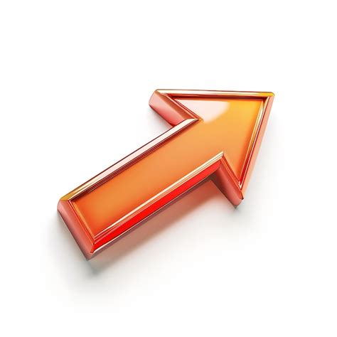 Premium Photo D Render Of Orange Arrow