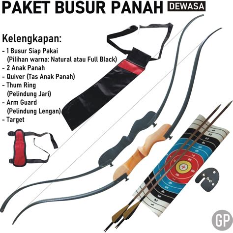 Jual Paket Busur Panah Dewasa Full Set Shopee Indonesia