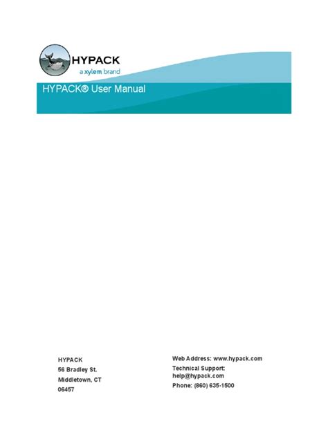 HYPACK User Manual PDF | PDF | Dredging | Geodesy