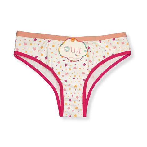 Kit c Tanga Juvenil Estampas Sortidas em Microfibra Lut Galé Lingerie Calcinhas sutiãs