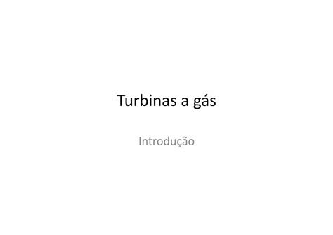 Pdf Turbinas A Gás Faculdade De Engenharia Mecânica Franklin