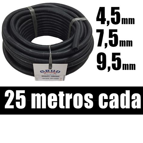 Conduite Corrugado Automotivo 4 5mm 7 5mm 9 5mm 25 Metros Cada