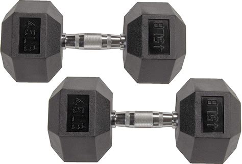 Par De Mancuernas De Caucho Hexagonal Lb Fitness World