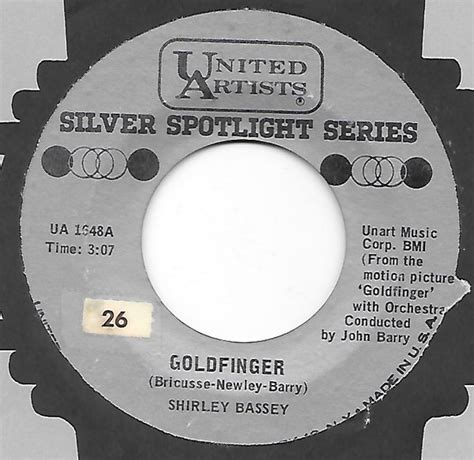 Shirley Bassey Goldfinger Vinyl Discogs