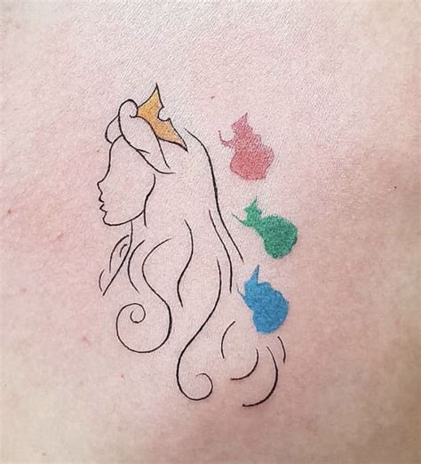 Tiny And Adorable Disney Princess Tattoos For Fans Of Fairy Tales