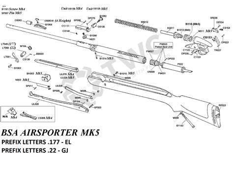 Airgun Spares Bsa Airsporter All Marks Mk 5 T W Chambers And Co