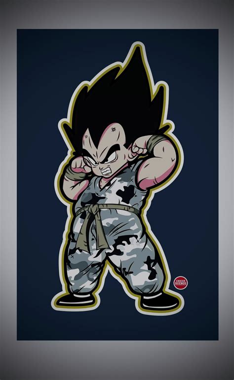 Vegeta Con Su Traje De Entrenamiento Camuflajeado Vegeta Dragon Ball