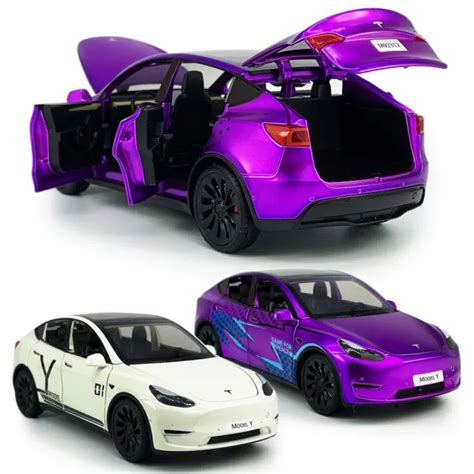 124 Scale Tesla Model Y Model Car Toy Cars Diecast Toys For Kids Boys