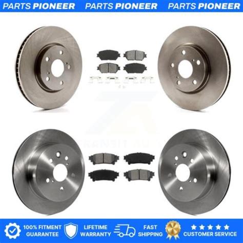 Front Rear Brake Rotor Semi Metallic Pad Kit Pc For Lexus Is C