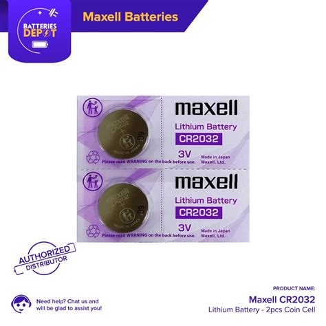 Maxell Lithium Battery CR2032 Sold By Piece Shopee Philippines