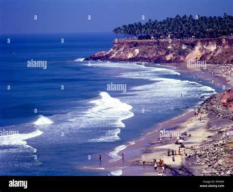 BEACH IN VARKALA KERALA Stock Photo - Alamy