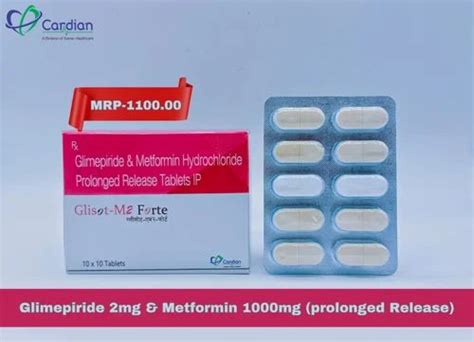 Glisot M2 Forte Tablets 2 Mg 1000 Mg At Rs 1100box In Ahmedabad Id