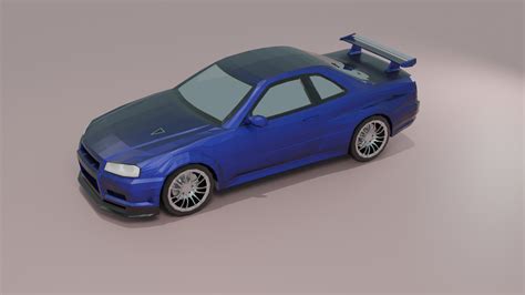 Artstation Nissan Skyline Gt R R34