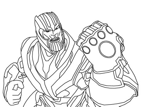 Dibujos De Thanos Para Colorear En