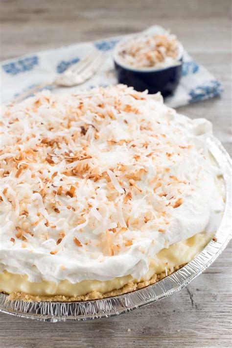 East Coconut Cream Pie No Bake Crazy For Crust Recipe Coconut