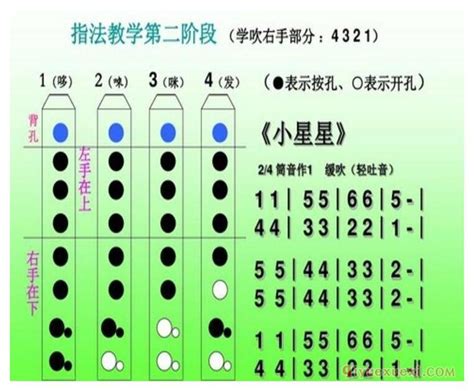 八孔竖笛指法表图解 竖笛学习网