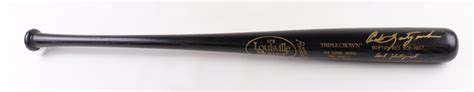 Carl Yastrzemski Signed Player Stat Model Louisville Slugger Psa