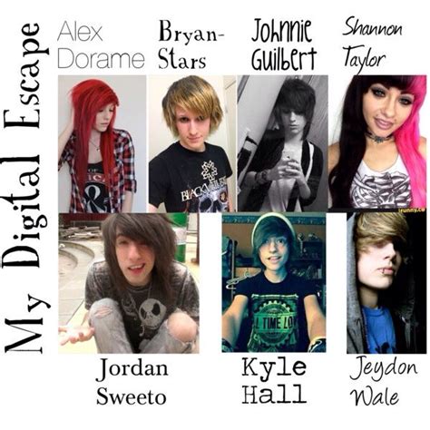 My Digital Escape Members Emo People Johnnie Guilbert Emo Guys