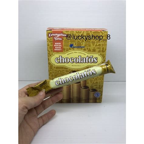 Jual Chocolatos Classic Wafer Roll Rasa Coklat Box Isi Pcs