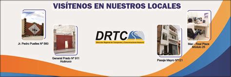 Drtchco Dirección Regional De Transportes Y Comunicaciones Huánuco