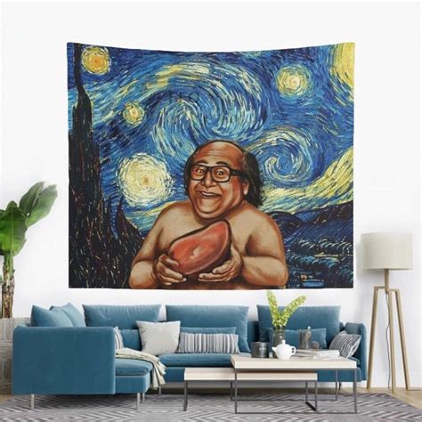 Danny Devito Frank Reynolds Rum Ham on A Starry Night Tapestry Funny ...