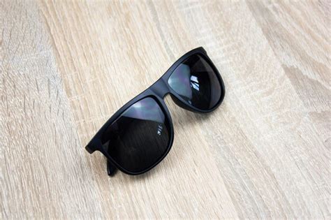 Premium Photo | Black men's sunglasses square men's black glasses with ...