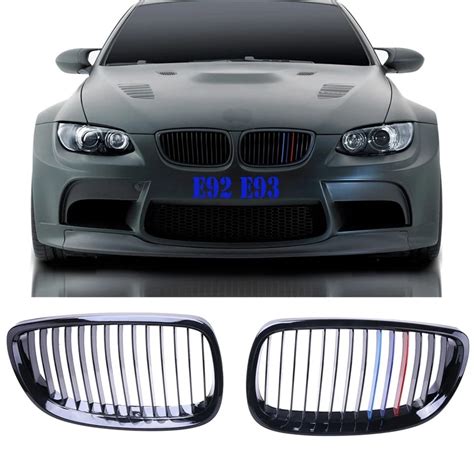 2x Front Grille Kidney Grill Guards For Bmw E92 Coupe E93 Convertible