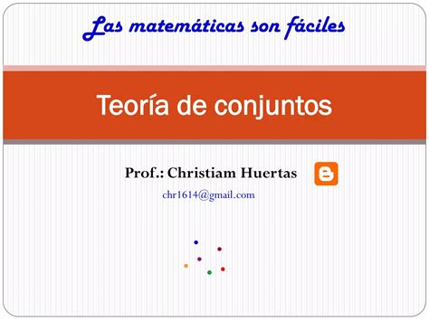 Teoria De Conjuntos Ppt