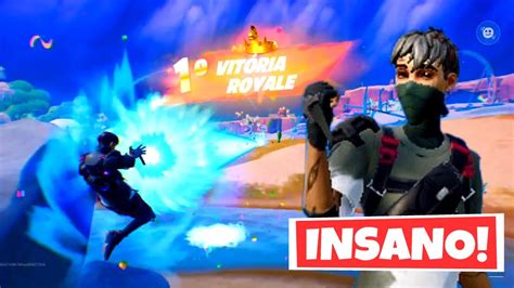 Usei O Kamehameha Para Dar Vit Ria Coroada No Mobile Fortnite Youtube