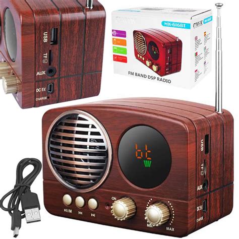 Ma E Przeno Ne Radio Kuchenne Retro Bluetooth Usb Fm Sd Erli Pl