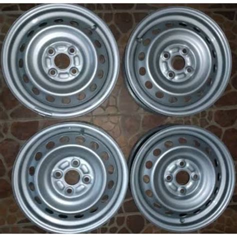 Jual Velg Kaleng R14 Pcd 100 Brio Calya Sigra Ayla Vios Jazz Civic