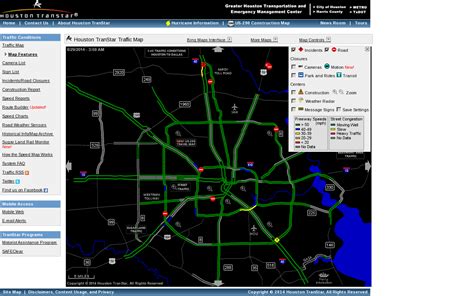 Houston Transtar Traffic Map: simplified - FreeStyler.WS