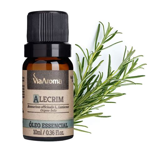 Oleo Essencial De Alecrim Rosmarinus Officinalis 100 Puro Natural Via Aroma Frasco 10ml