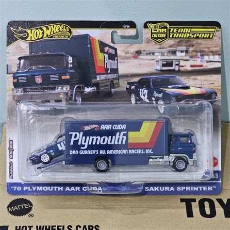 Hot Wheels Premium Plymouth Aar Cuda And Sakura Sprinter Hw Team Transport Shopee Malaysia