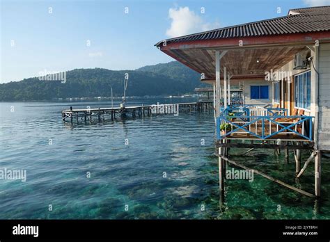 Indonesia Anambas Islands Kelong Houses In Terempa Fishing Village