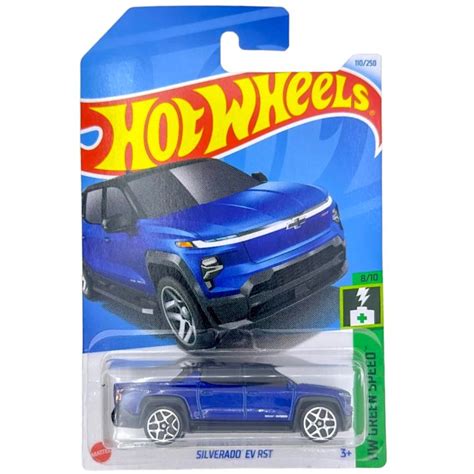 Hot Wheels Silverado EV RST Green Speed 1 64 Scale Model Lazada PH