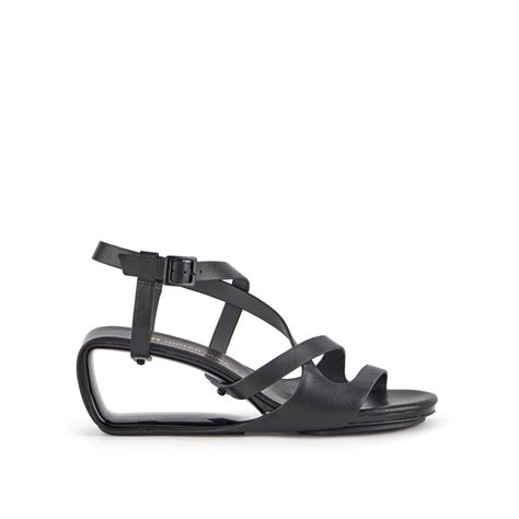 United Nude Mobius Sia Mid Black Riemen Sandalette Leonessa