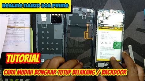 Tutorial Cara Mudah Bongkar Tutup Belakang Backdoor Hp Realme Narzo A