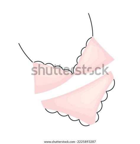 Pink Female Underwear Elegant Cute Lingerie Stock Vector Royalty Free Shutterstock