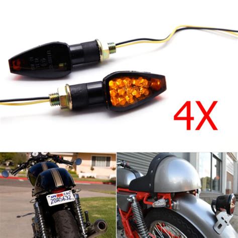 4x Motorcycle Led Turn Signals Indicator Light For Honda Xr650l Crf250l Yamaha Ebay