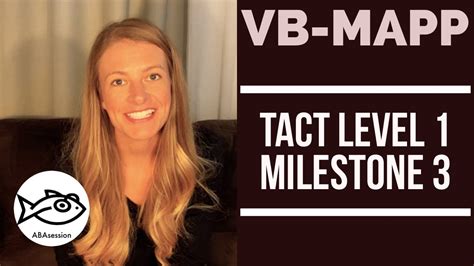 How To Vb Mapp Tact Level Milestone Youtube