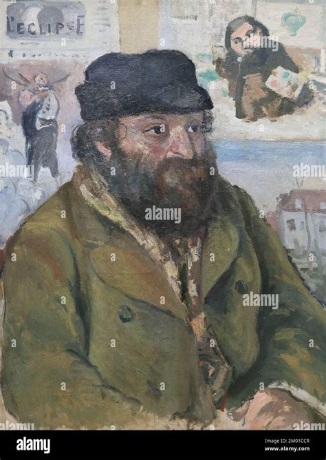 Portrait Of Cezanne By French Impressionist Painter Camille Pissarro At