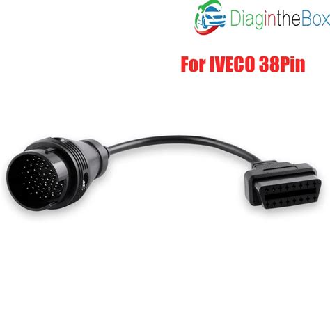 Obd 2 Ii Cable For Iveco 38pin Obd 16 Pin Connector Cable Car Interface Cable For Iveco Trucks