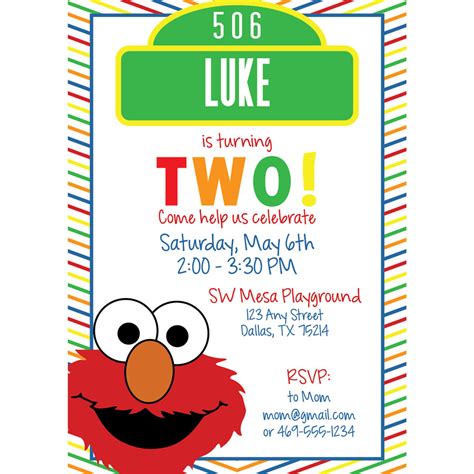 Elmo Birthday Invitation | KateOGroup