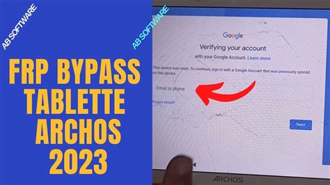 Frp Bypass Tablette Archos Ac T G Remove Account Google Without Pc