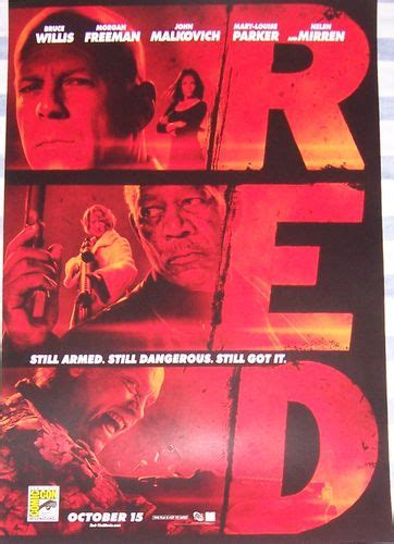 RED movie 2010 Comic-Con exclusive poster | AutographsForSale.com