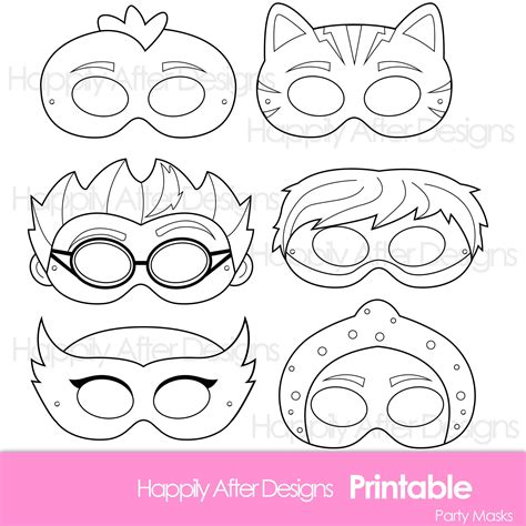 Super Kids Printable Coloring Masks Hero Mask Villain Mask | Etsy