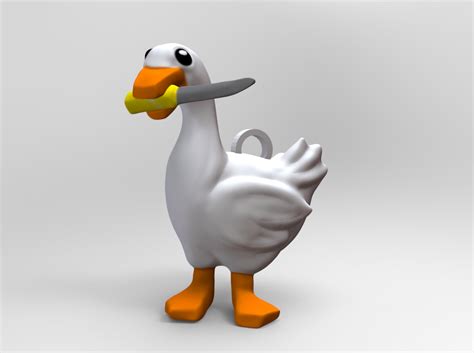 Stl File Goose With Knife Goose Meme 🔪・3d Printer Design To Download