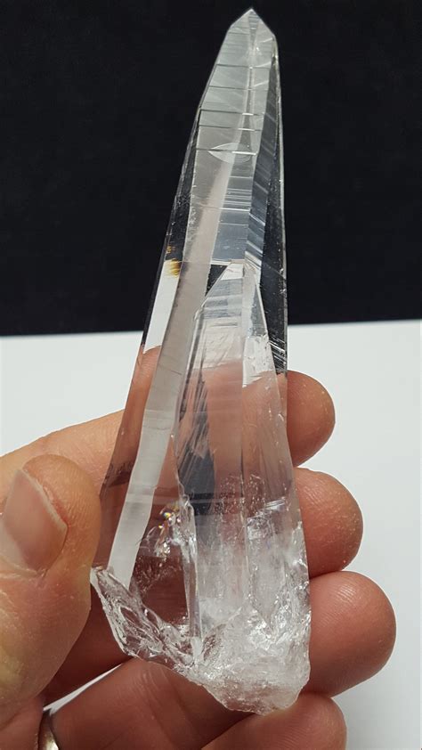 Large Optical Lemurian Quartz Crystal from Penas Blancas Mine Colombia ...