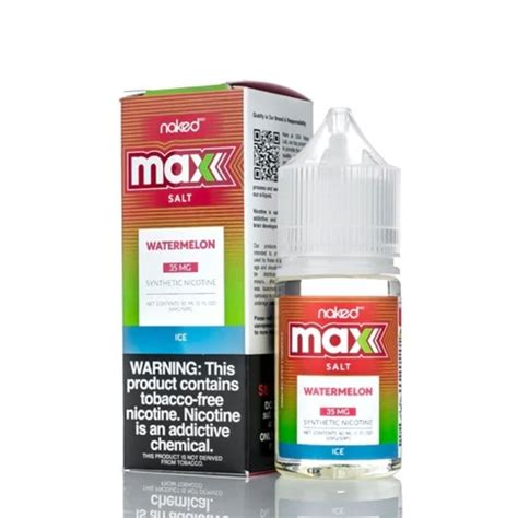 Naked MAX ICE Watermelon eLiquid 30ml نيكد 100 بريميم ليكويد
